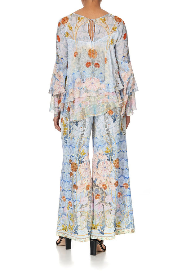 CAMILLA Women Flared Layered Blouse - Morris Muse