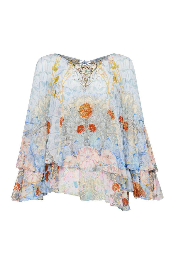 CAMILLA Women Flared Layered Blouse - Morris Muse