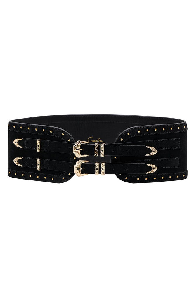 CAMILLA Cinched Belt with Double Buckle