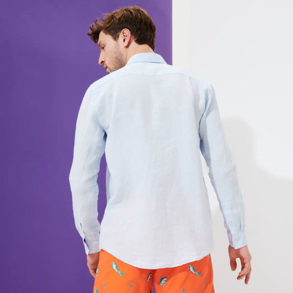 VILEBREQUIN Men Linen Shirt Solid