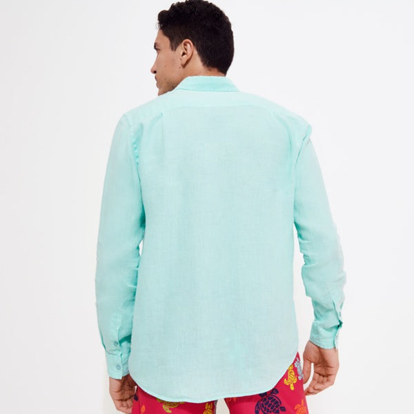 VILEBREQUIN Men Linen Shirt Solid