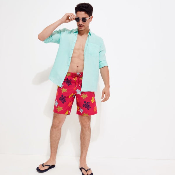 VILEBREQUIN Men Linen Shirt Solid