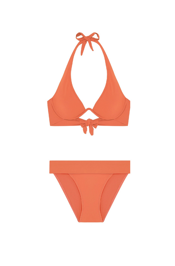 PAIN de SUCRE Women Camelia Mono Underwire Top and Tobago High-waist Bikini
