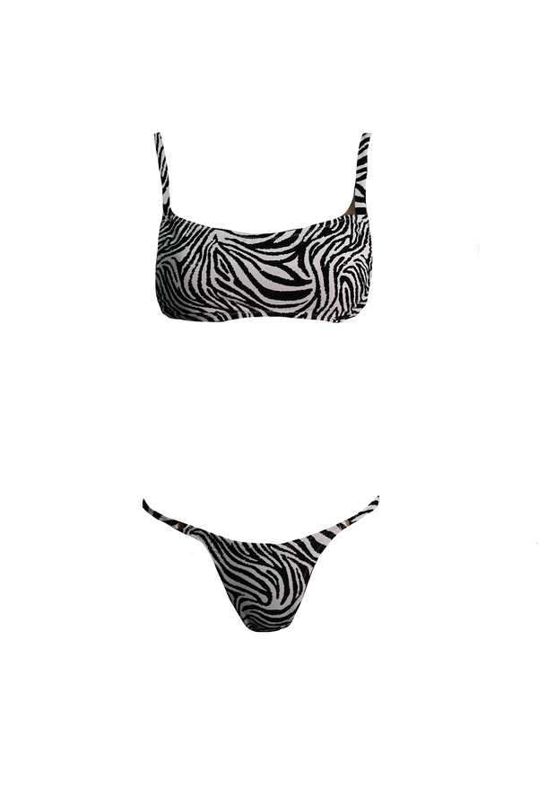 KENDALL & KYLIE Gathered Bandeau Bikini Top