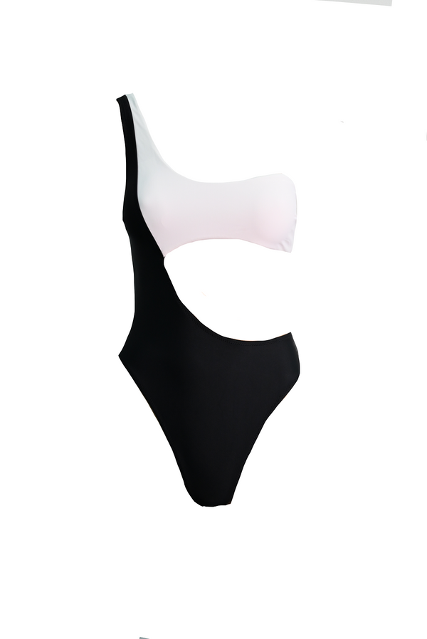 KENDALL & KYLIE Assym Bandeau Cutout One Piece