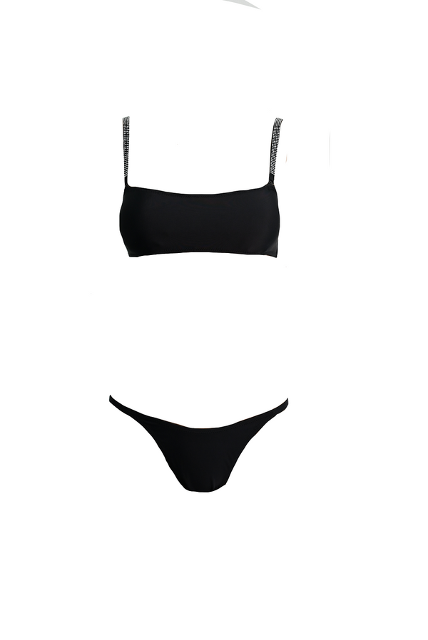 KENDALL & KYLIE Bandeau High Leg Bikini Top