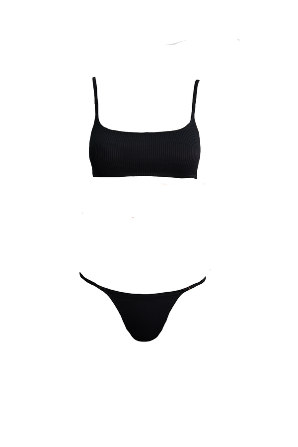KENDALL AND KYLIE Triangle Rib Bikini Top