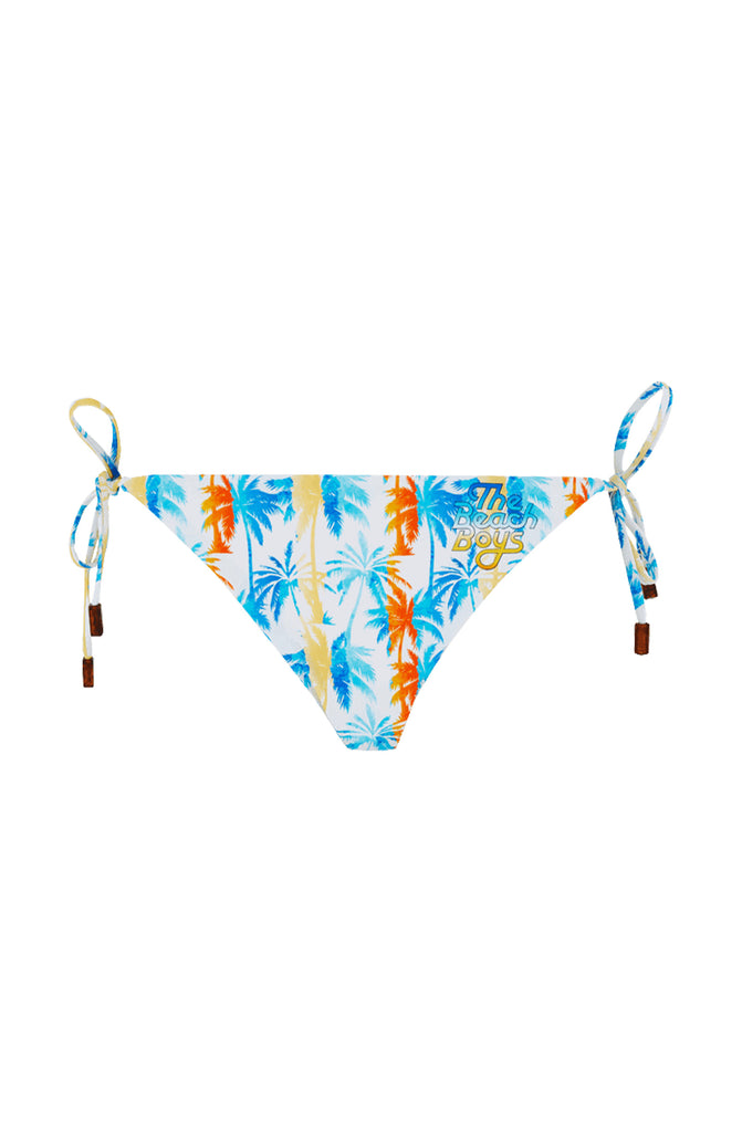VILEBREQUIN Women Bikini Bottom to be tied Palms & Stripes - Vilebrequin x The Beach Boys
