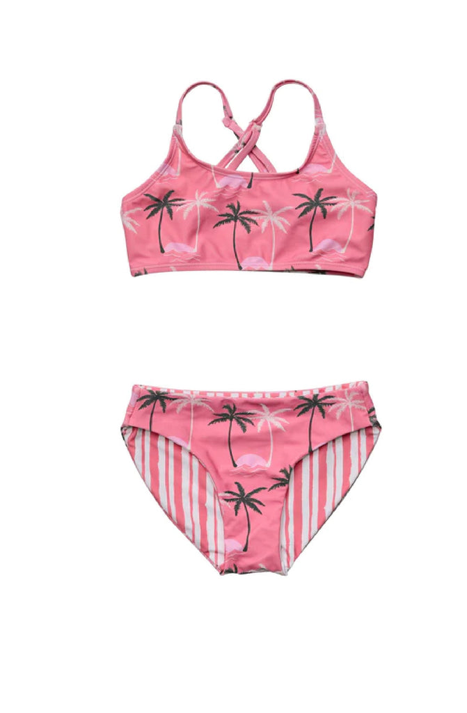 SNAPPERROCK Palm Paradise Sustain X Back Bikini