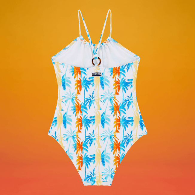 VILEBREQUIN Girls One-piece Swimsuit Palms & Stripes - Vilebrequin x The Beach Boys