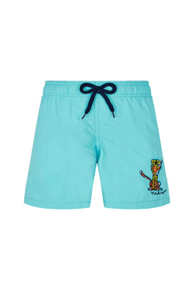VILEBREQUIN Boys Swim Trunks Embroidered The year of the tiger - Limited Edition