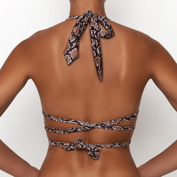 JANTHEE BERLIN Vicky Bikini Top - Python