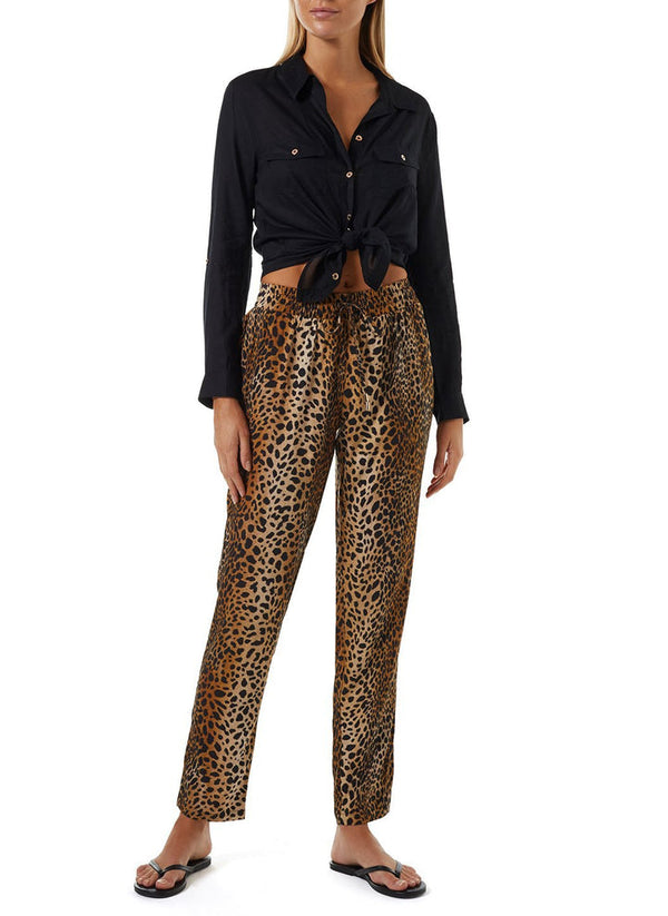 MELISSA ODABASH Women Jude Cheetah Print Trousers