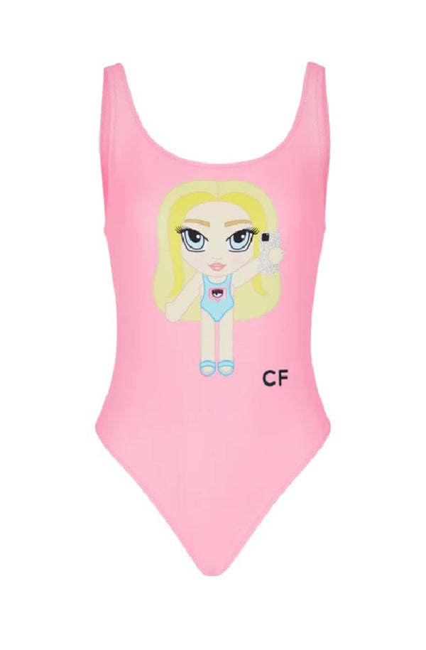 CHIARA FERRAGNI Women Mascotte Plunge One-Piece Swimsuit