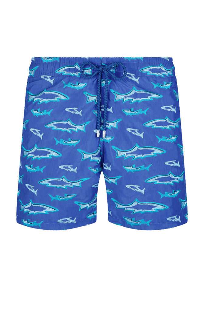 VILEBREQUIN Men Embroidered Swim Trunks Requins 3D - Limited Edition