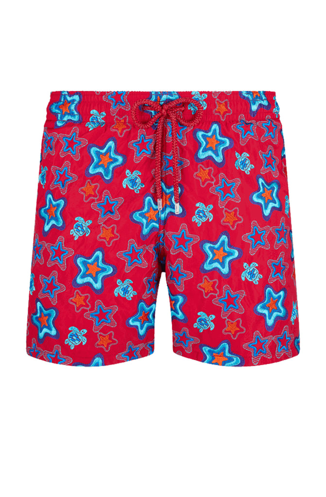 VILEBREQUIN Men Embroidered Swim Shorts Stars Gift - Limited Edition