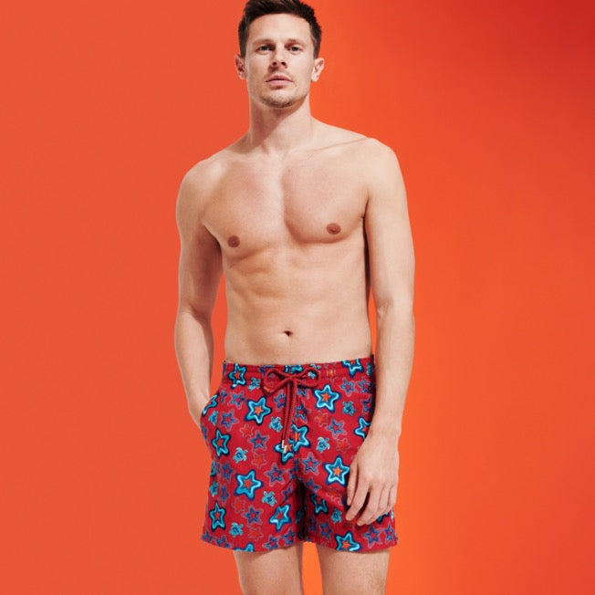 VILEBREQUIN Men Embroidered Swim Shorts Stars Gift - Limited Edition