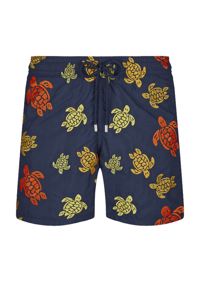 VILEBREQUIN Men Embroidered Swim Shorts Ronde Des Tortues - Limited Edition