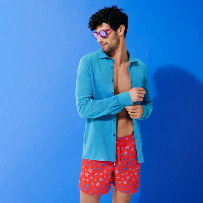 VILEBREQUIN Men Embroidered Swimwear Micro Ronde Des Tortues - Limited Edition