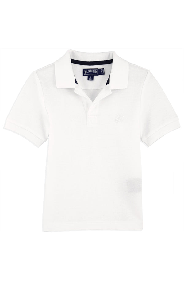 VILEBREQUIN Boys Cotton Pique Polo Shirt Solid