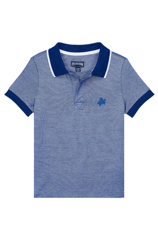 VILEBREQUIN Boys Changing Cotton Pique Polo Shirt Solid