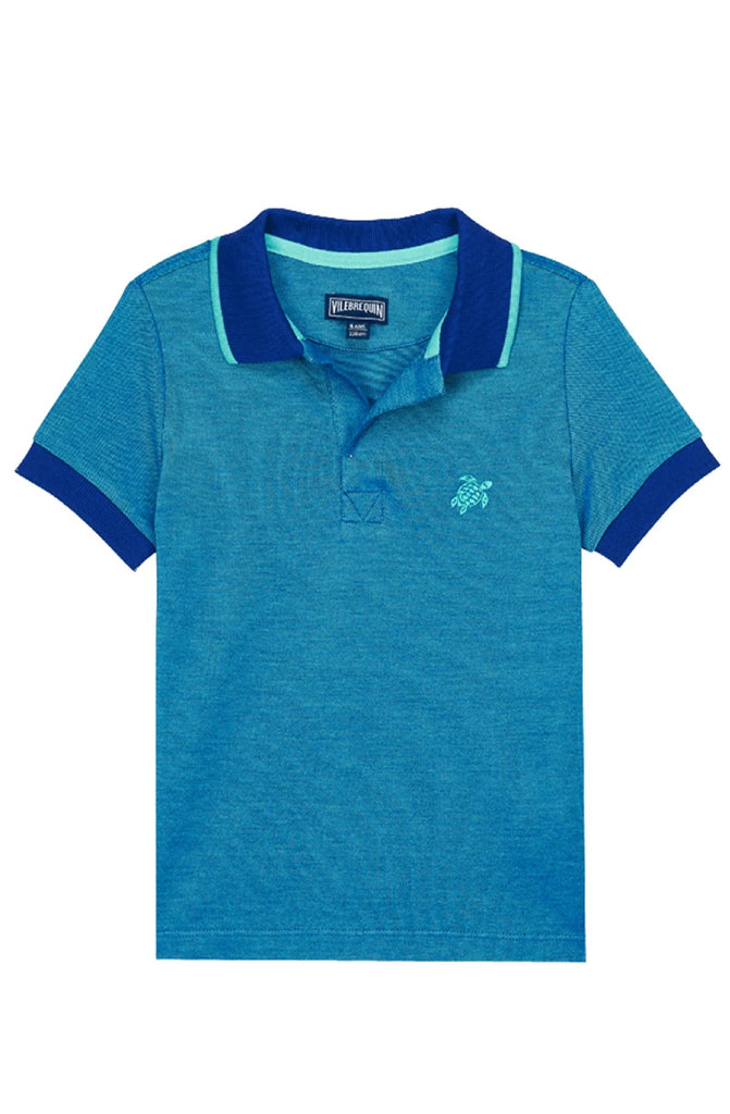 VILEBREQUIN Boys Changing Cotton Pique Polo Shirt Solid
