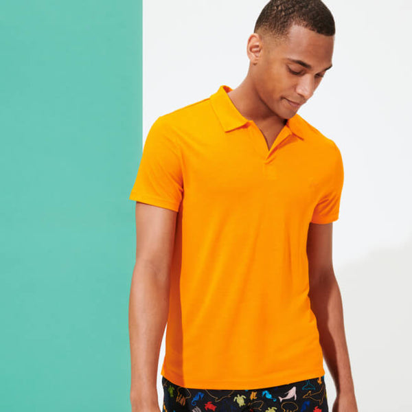 VILEBREQUIN Men Tencel Polo Shirt Solid