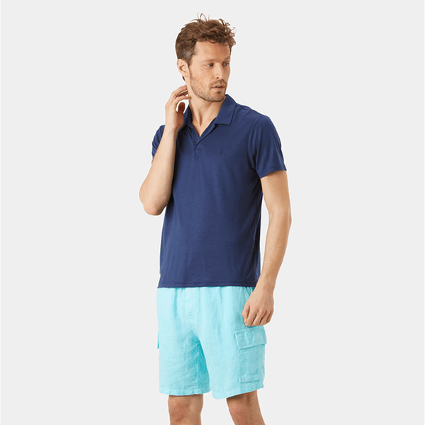 VILEBREQUIN Men Tencel Polo Shirt Solid