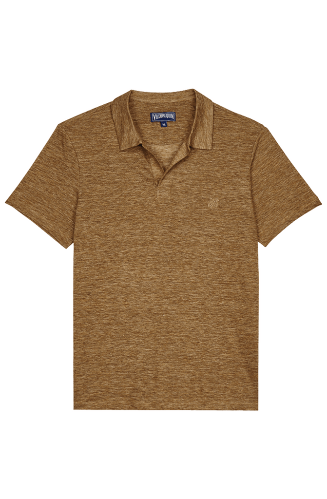 VILEBREQUIN Men Linen Jersey Polo Shirt Solid