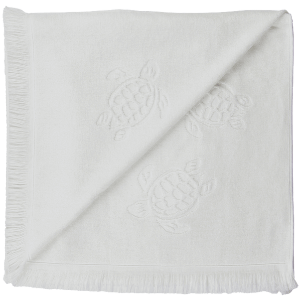 VILEBREQUIN Unisex Beach Fouta in Organic Cotton Turtles Jacquard