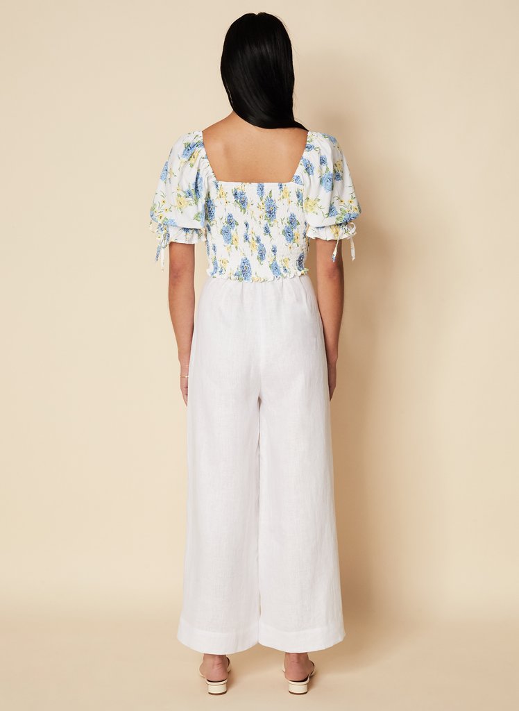 FAITHFULL THE BRAND Palmora Top Velma Floral Blue | HAMAC Beach Boutique