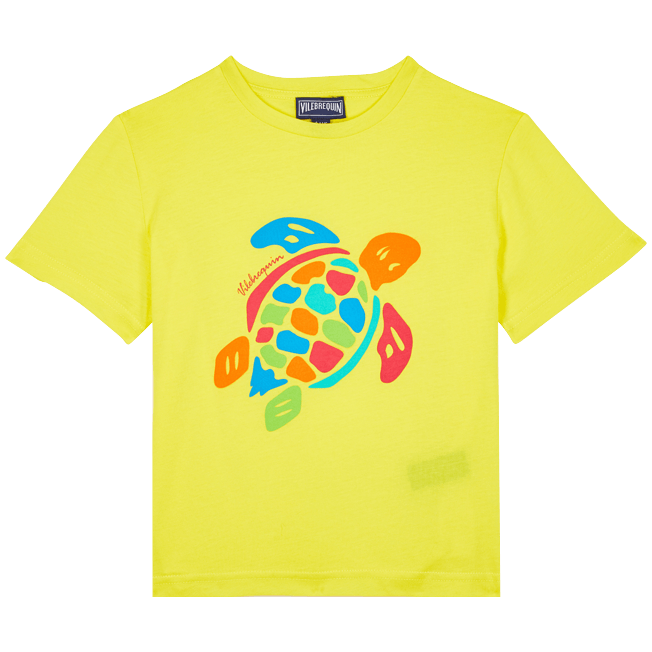 VILEBREQUIN Boys Organic Cotton T-shirt Turtle Multicolor