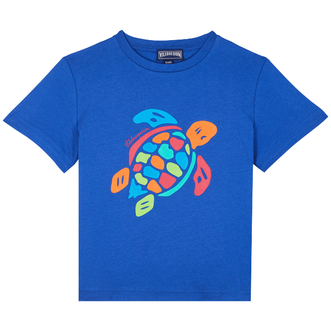 VILEBREQUIN Boys Organic Cotton T-shirt Turtle Multicolor