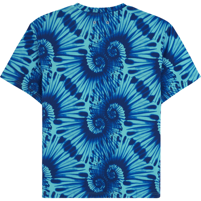 VILEBREQUIN Men Cotton T-Shirt Tie & Dye Turtles Print