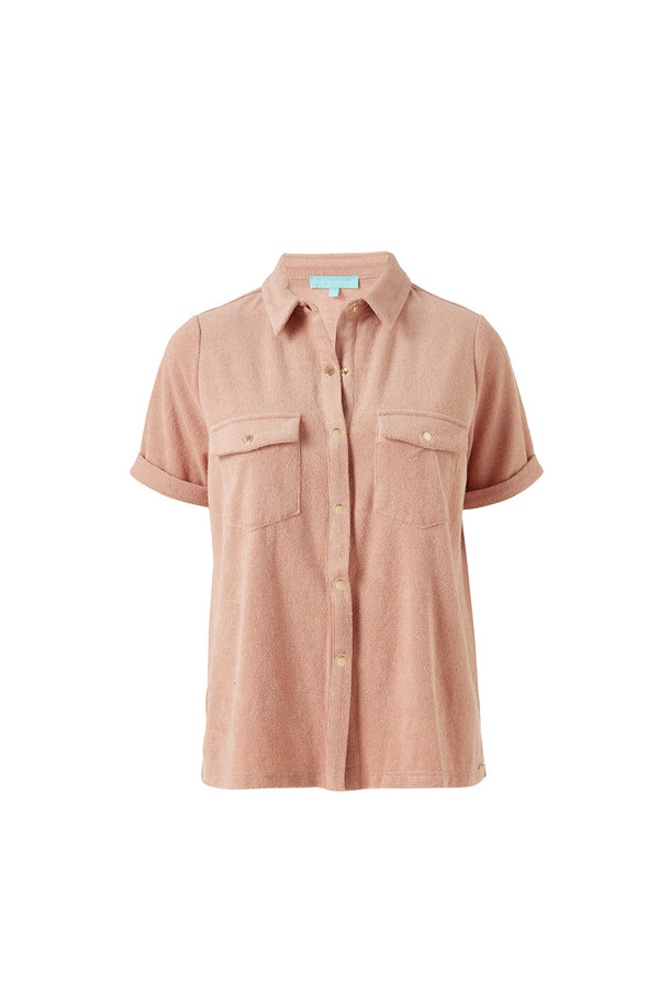 MELISSA ODABASH Women Tori Tan Button Shirt