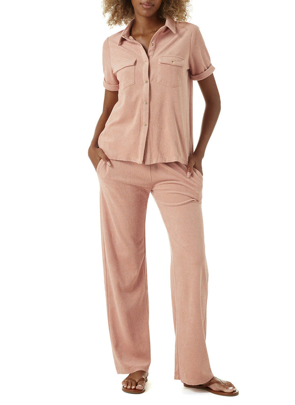 MELISSA ODABASH Women Tori Tan Button Shirt