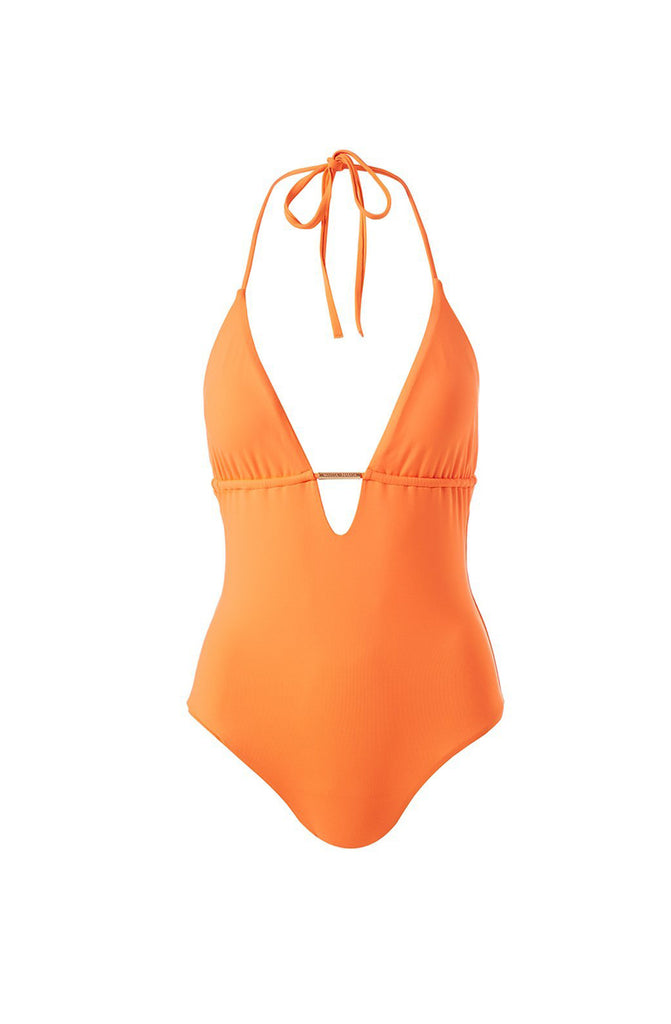 MELISSA ODABASH Casablanca Orange Swimsuit
