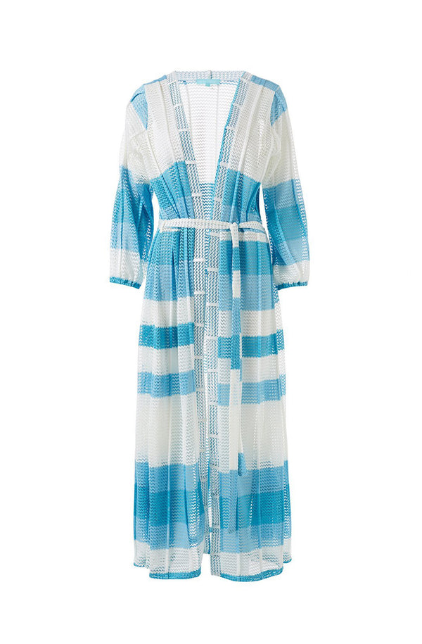 MELISSA ODABASH Women Drew Blue Kaftan