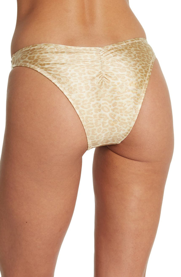 KENDALL & KYLIE Leopard Print High Leg Bikini Bottom