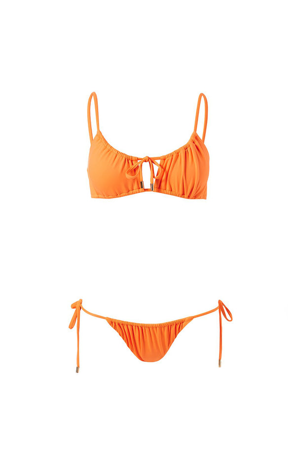 MELISSA ODABASH Women Egypt Orange Adjustable Bikini