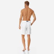VILEBREQUIN Men Cargo Linen Bermuda Shorts Solid