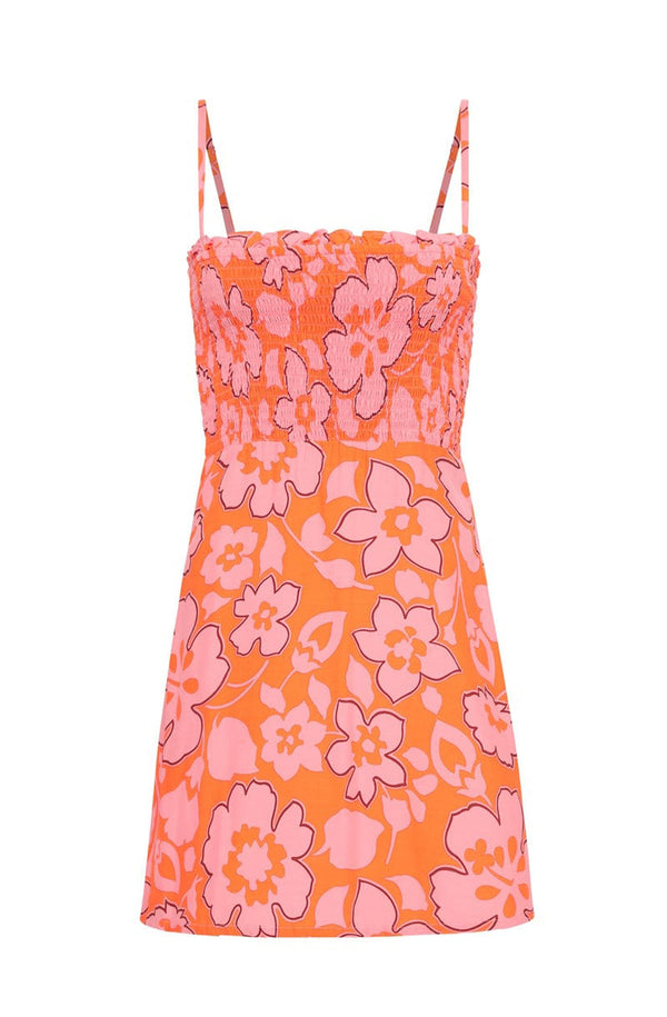 FAITHFULL THE BRAND Marni Mini Dress Paraiso Floral Print
