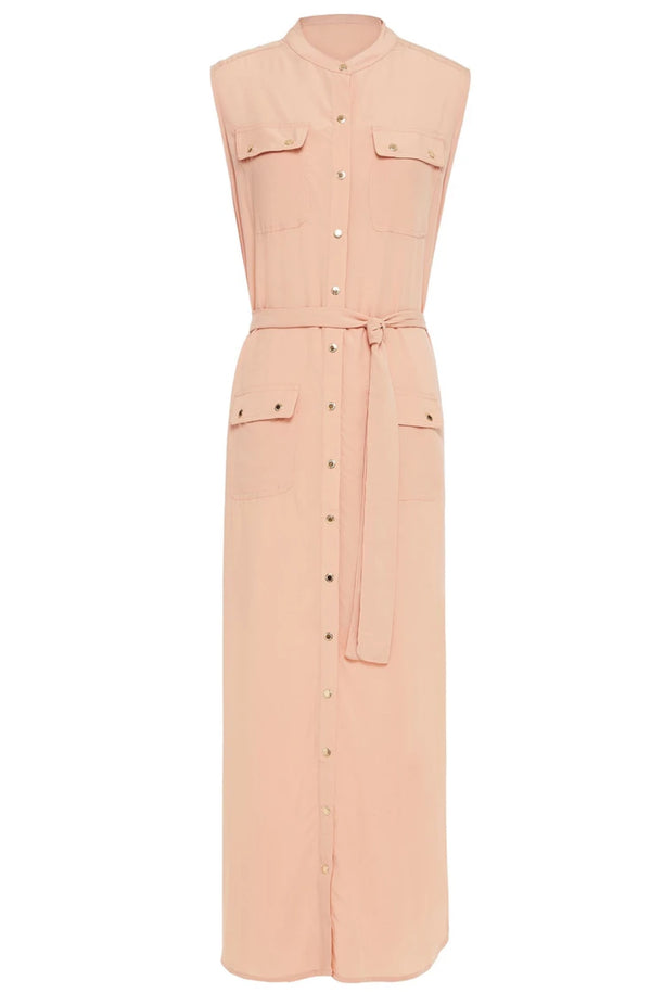 MELISSA ODABASH Women Charlene Tan Long Dress Shirt