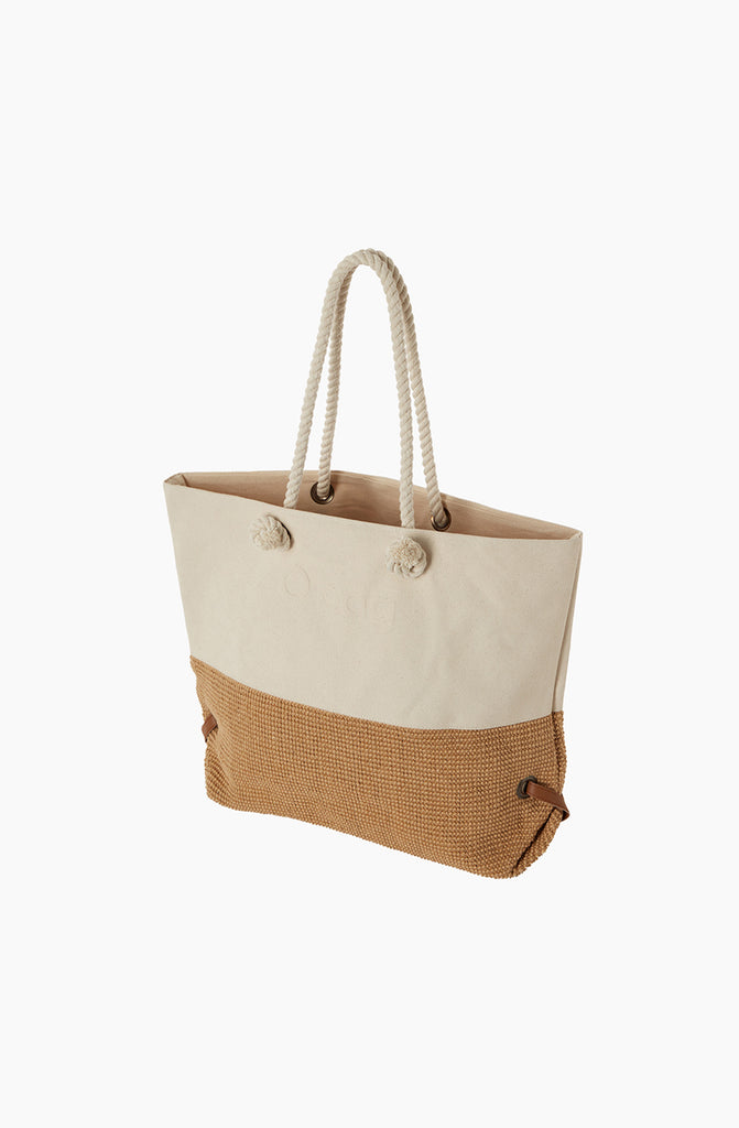 O BAG Carry all Canvas with Jute Handles in Ecru