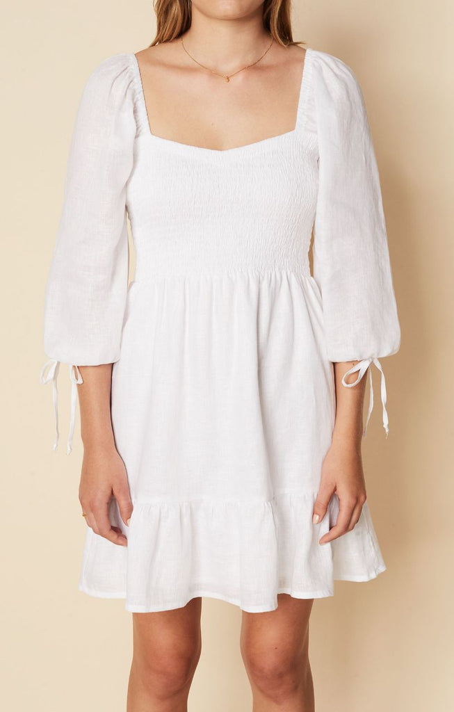 FAITHFULL THE BRAND Romina Mini Dress - White