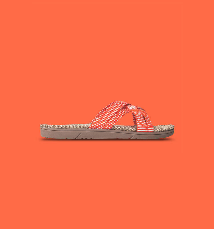 SHANGIES by Stilov Women Jute Sandals in Sunset Orange