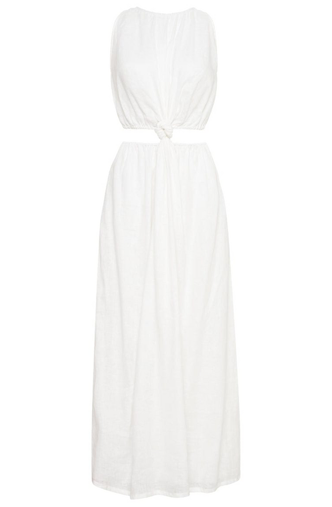 FAITHFULL THE BRAND Zeta Midi Dress White